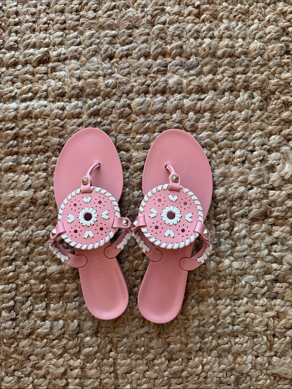 Jack rogers pink Jelly Sandals size 6 (not sold anymore!!)